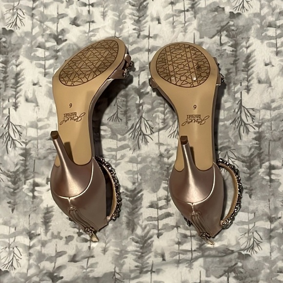 Jewel Badgley Mischka Caroline Embellished Strap Evening Shoe NWOT - Bridal - Picture 5 of 12